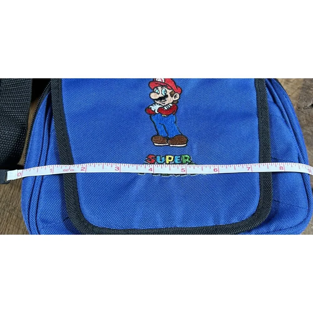 Nintendo DS Vintage Travel Case - Bright blue Mario embroidered - So cool!